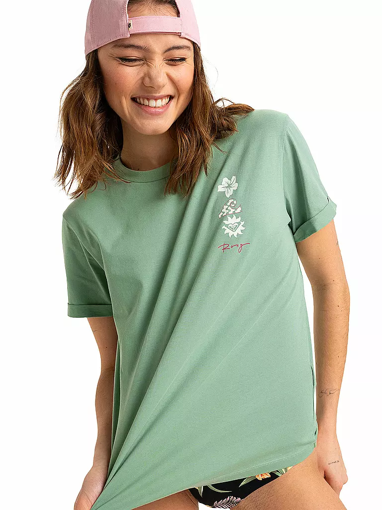 ROXY | Beachshirt Femme Oceanregular Art | Vert clair
