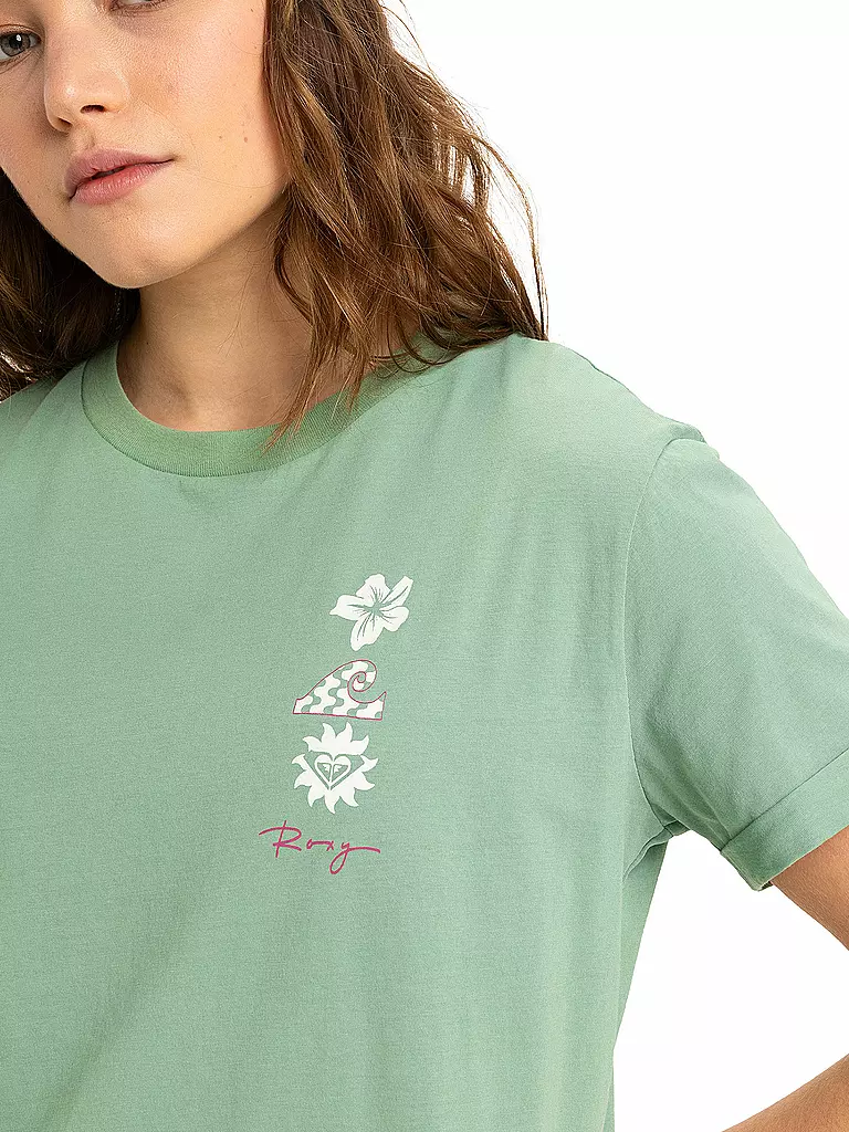 ROXY | Beachshirt Femme Oceanregular Art | Vert clair