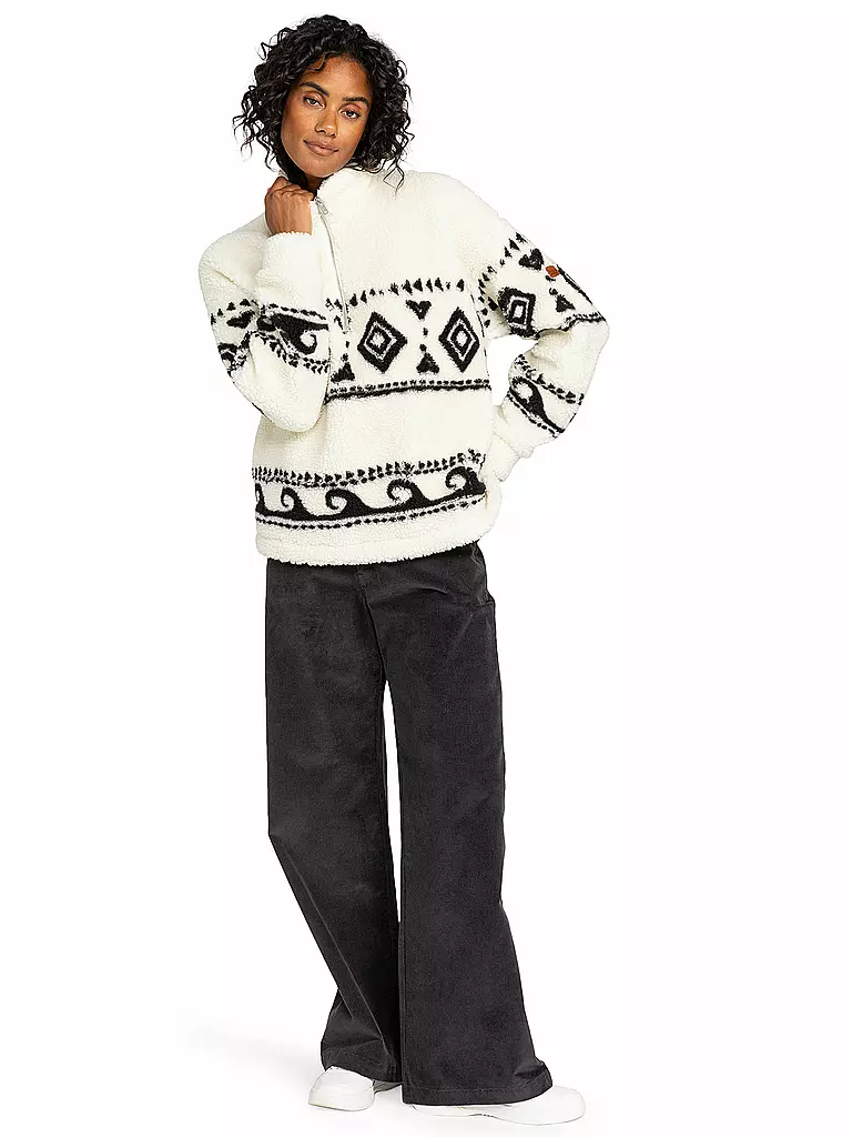 ROXY | Fleecesweater Treasuren Soull pour femmes | Blanc
