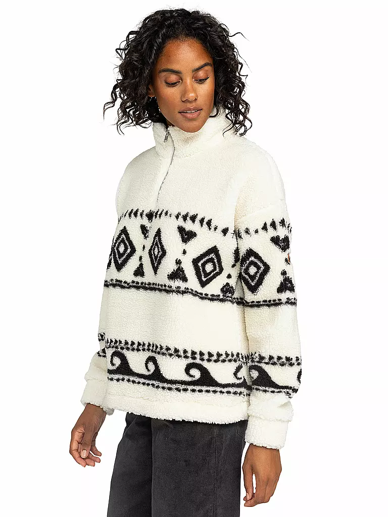 ROXY | Fleecesweater Treasuren Soull pour femmes | Blanc