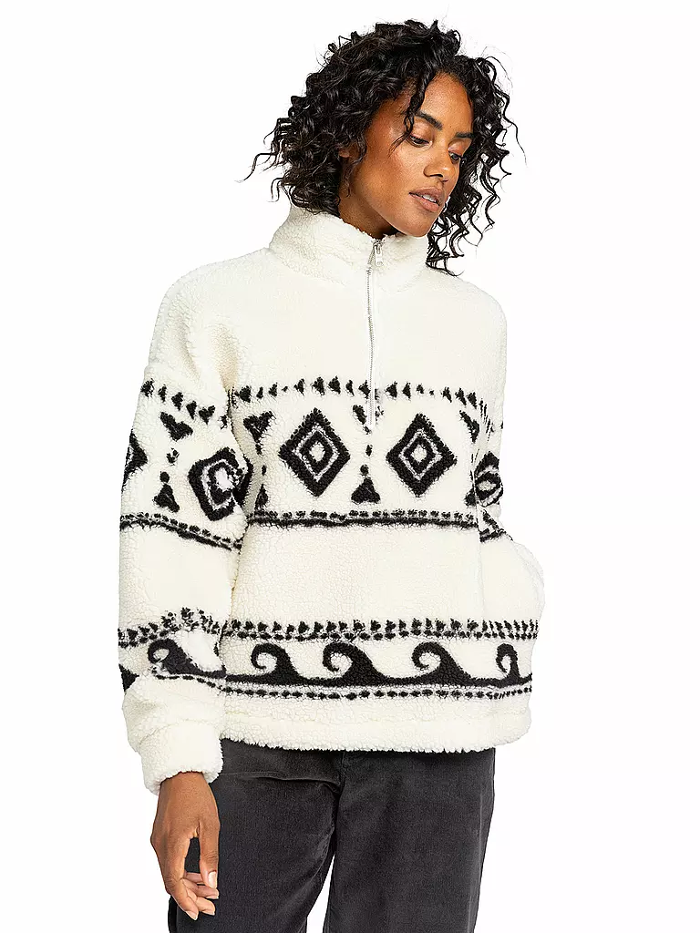 ROXY | Fleecesweater Treasuren Soull pour femmes | Blanc