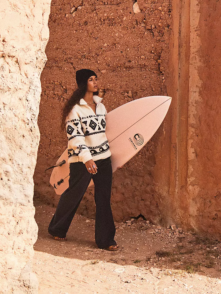 ROXY | Fleecesweater Treasuren Soull pour femmes | Blanc