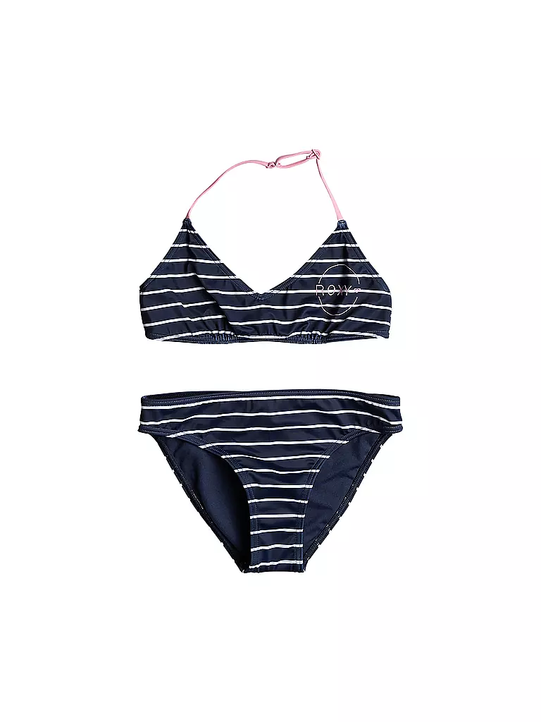 ROXY | Mädchen Bikini Bico Basic Stripe | Bleu foncé
