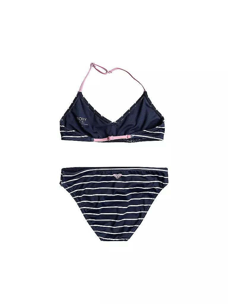 ROXY | Mädchen Bikini Bico Basic Stripe | Bleu foncé