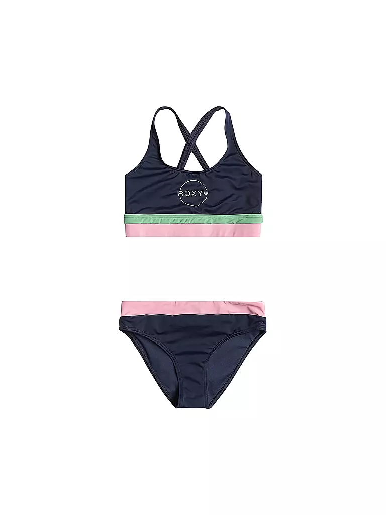 ROXY | Mädchen Bikini Ilacabo Active  | Bleu foncé