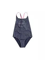 ROXY | Maillot de bain fille Bico Basic Stripe | Bleu foncé