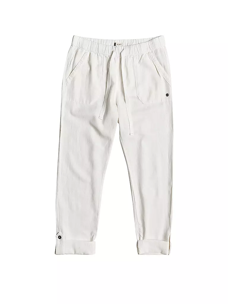 ROXY | Pantalon de plage cargo On The Seashore pour femmes | Blanc
