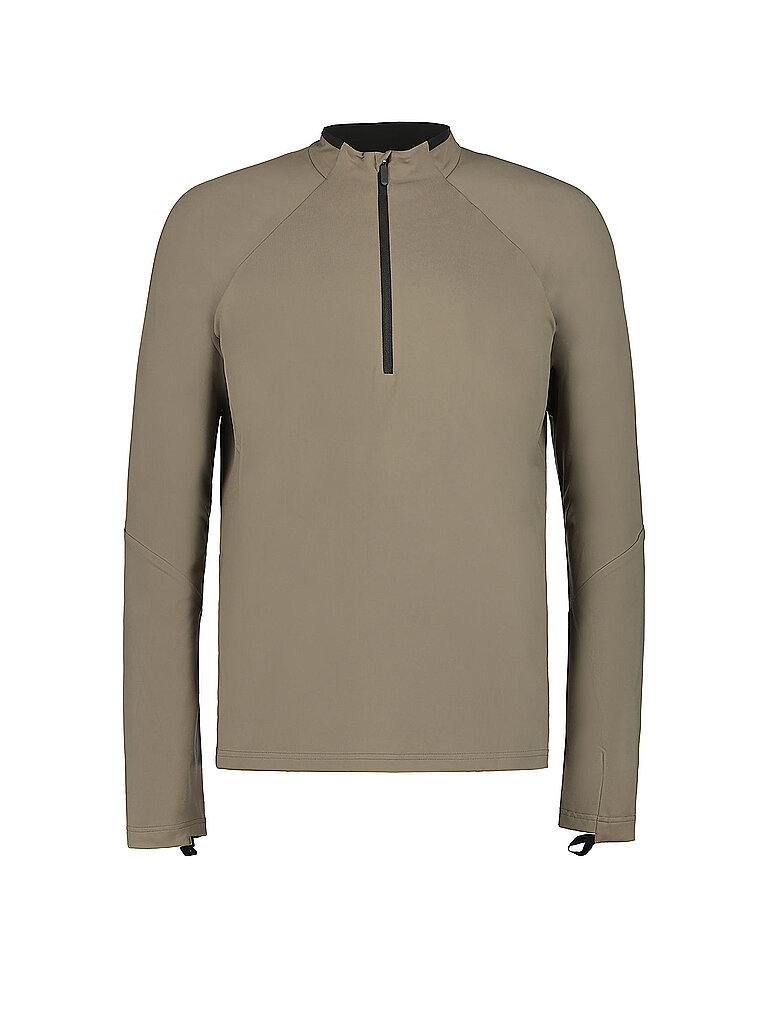 T-shirt de course Maanin avec zip marron XL