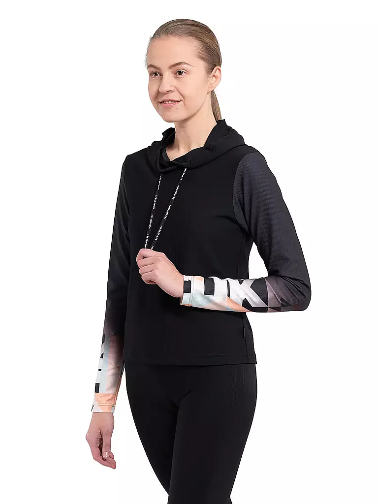 RUKKA | Hoodie de course pour femme Ylijala | Noir