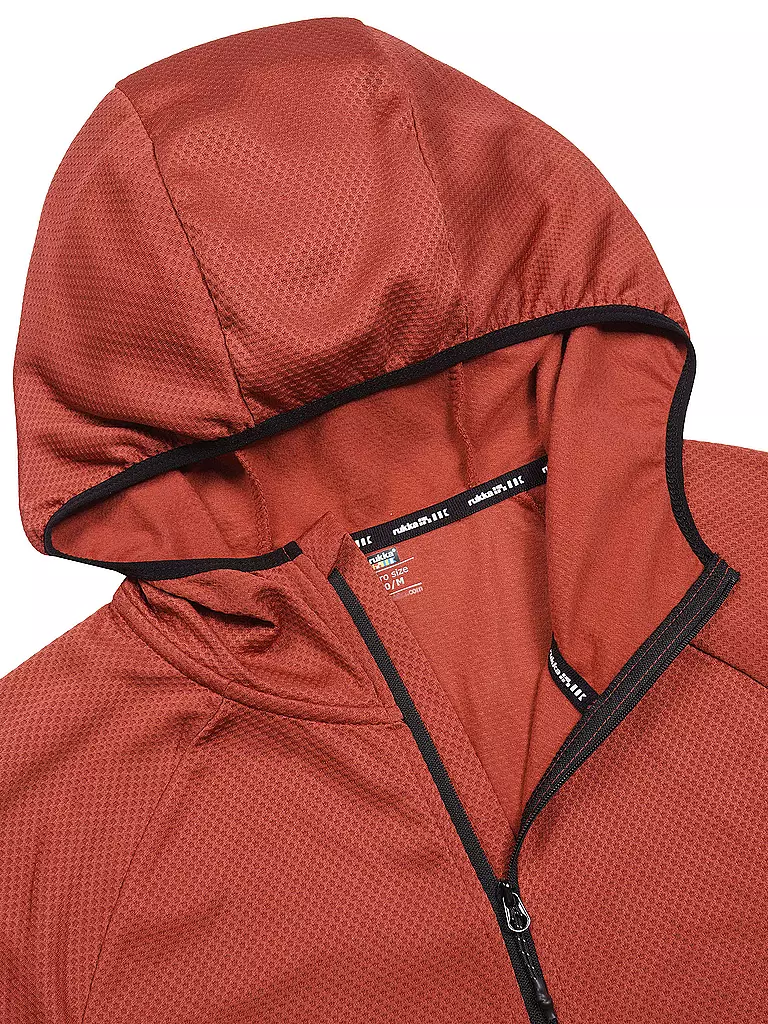 RUKKA | Hoodie de course zippé Meilan pour hommes | Cuivre