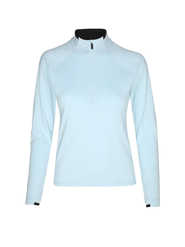 RUKKA | Maillot de course pour femmes Maalo avec zip | Bleu clair