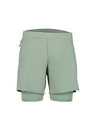 RUKKA | Short de course 2en1 Maaninka pour hommes | Vert clair