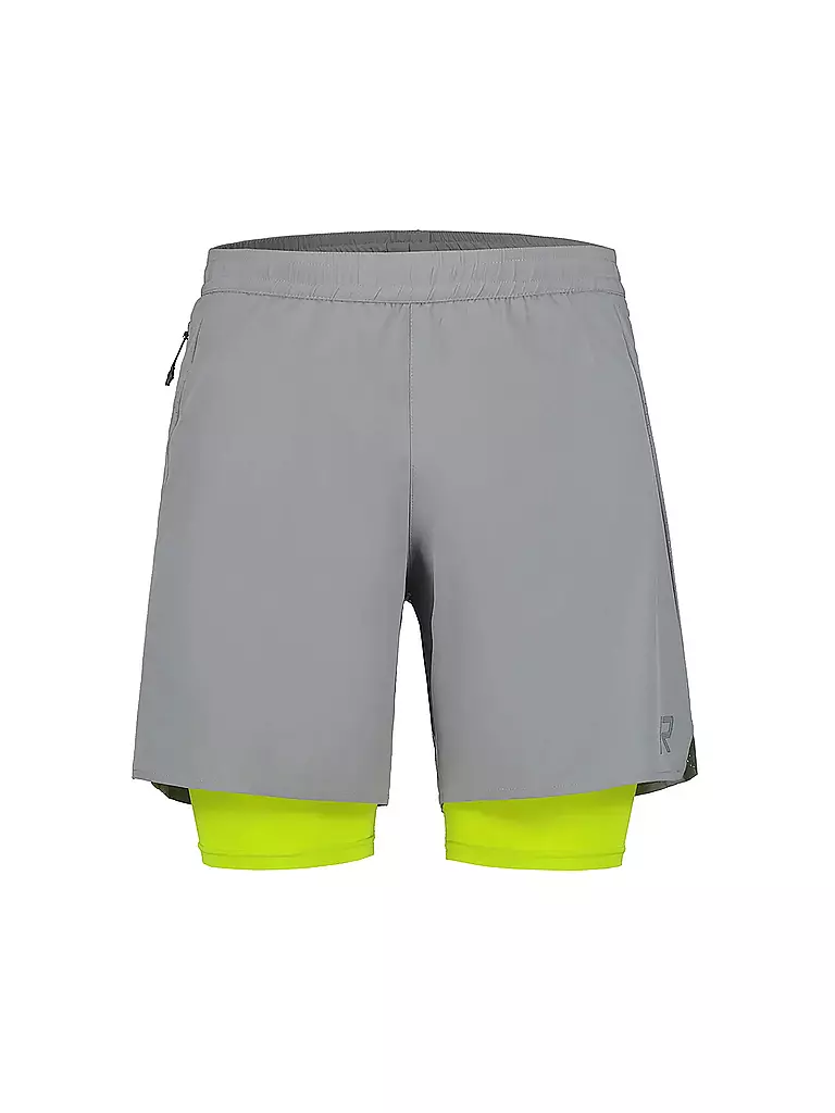 RUKKA | Short de course 2en1 Maaninka pour hommes | Gris