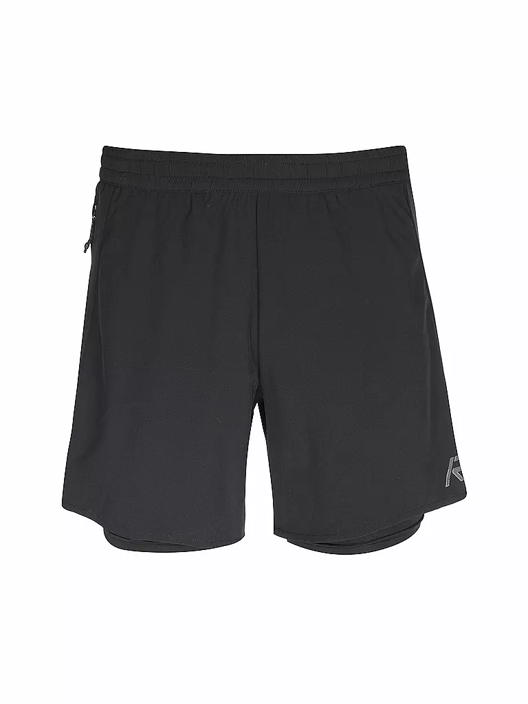 RUKKA | Short de course 2en1 Maaninka pour hommes | Noir