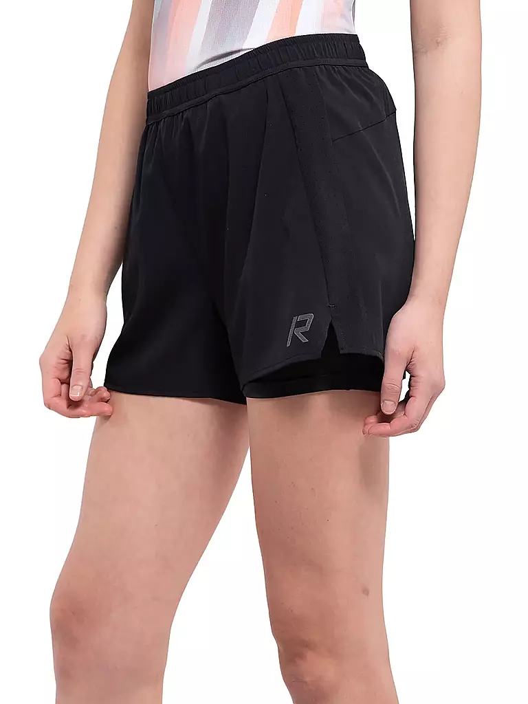 RUKKA | Short de course 2en1 Makela pour femmes | Noir