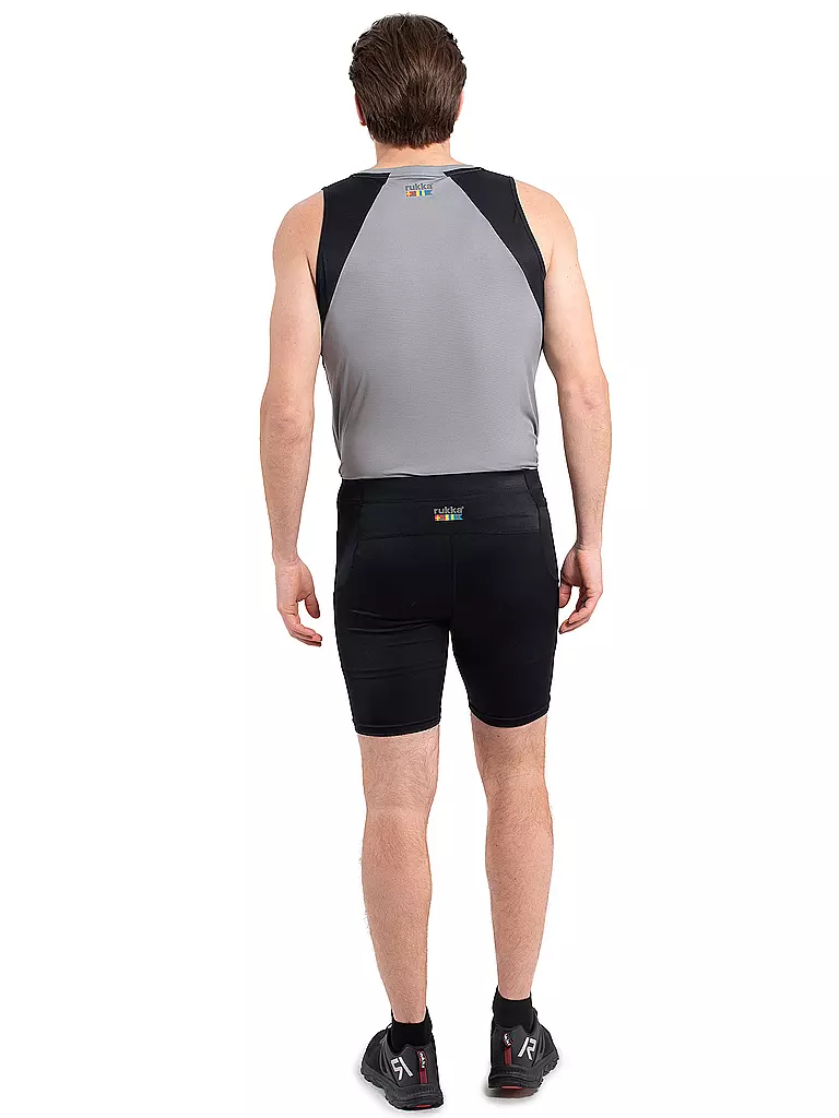 RUKKA | Short de course Maamaki pour hommes | Noir
