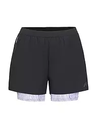 RUKKA | Short de course pour femmes Makela Print 2en1 | Noir