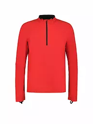 RUKKA | T-shirt de course pour homme Maanin avec zip | Rouge