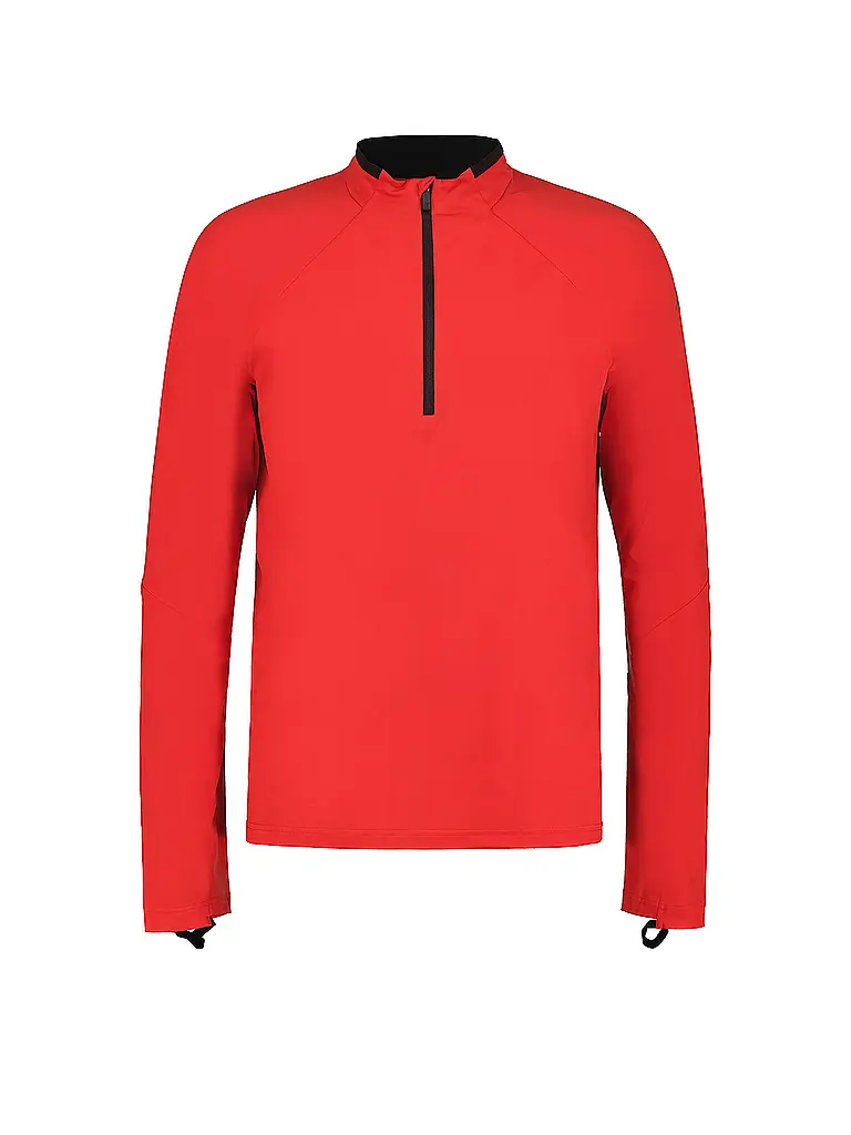 RUKKA | T-shirt de course pour homme Maanin avec zip | Rouge