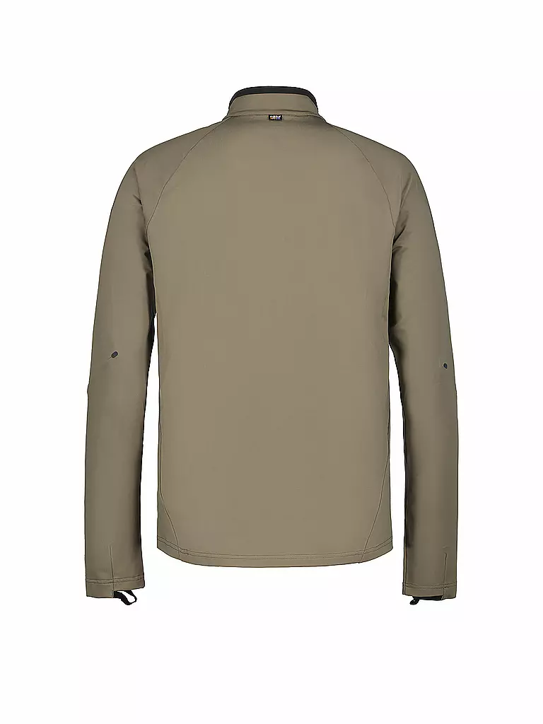 RUKKA | T-shirt de course pour homme Maanin avec zip | Marron