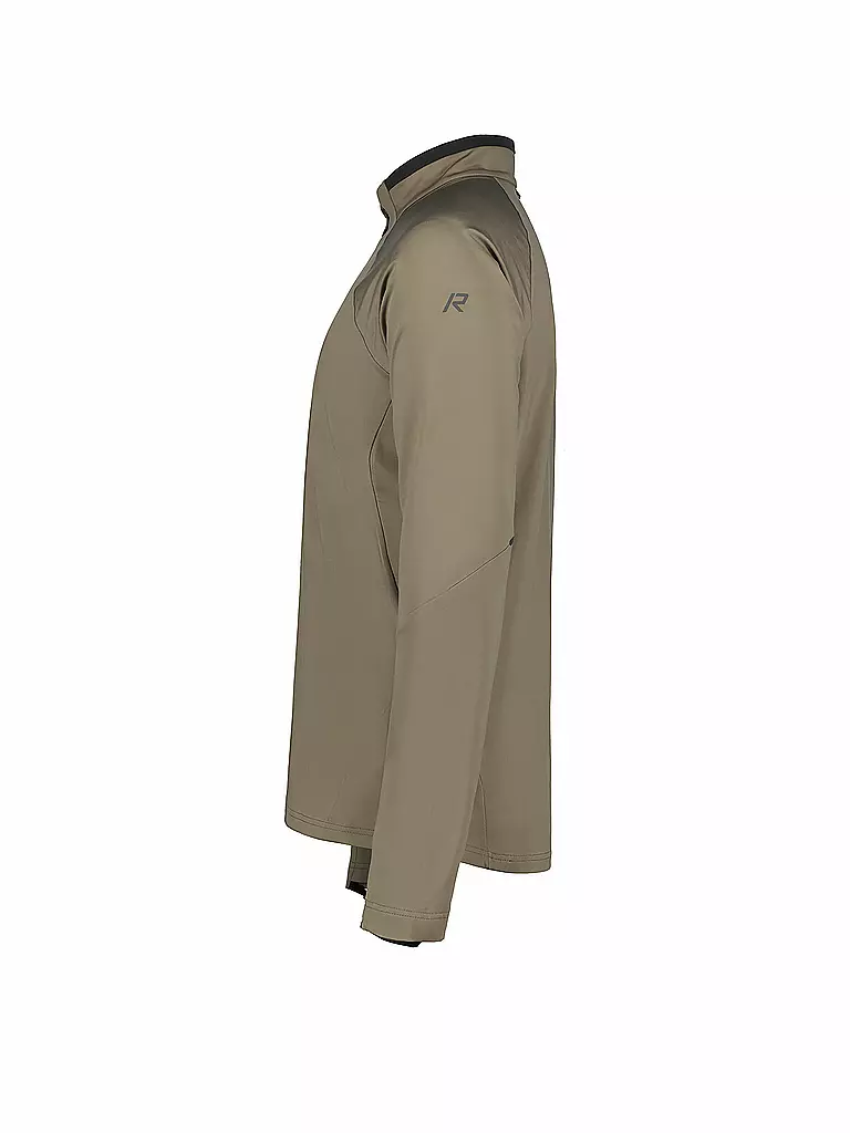 RUKKA | T-shirt de course pour homme Maanin avec zip | Marron