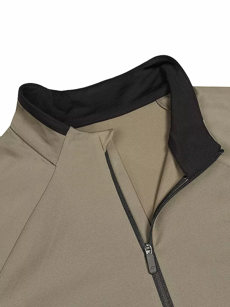 RUKKA | T-shirt de course pour homme Maanin avec zip | Marron