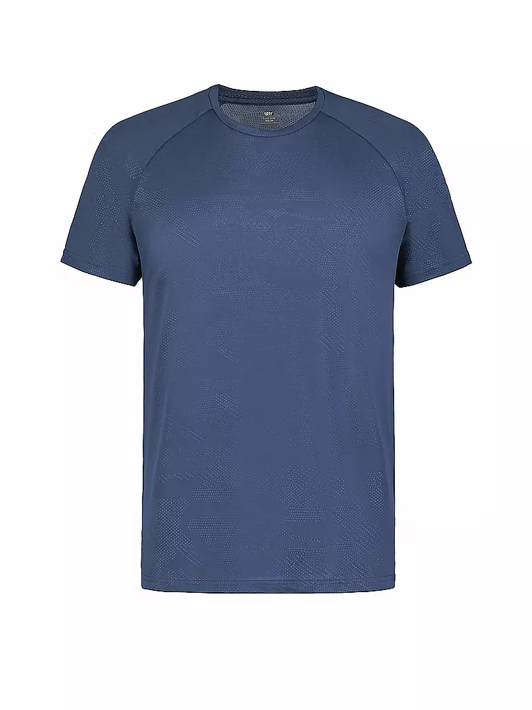 RUKKA | T-shirt de course pour hommes Muukko Print | Bleu foncé