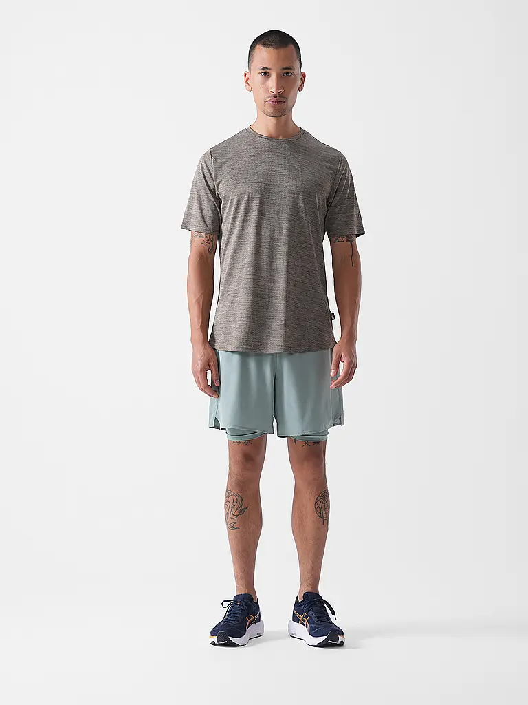RUKKA | T-shirt de course pour hommes Ylikiika | Marron