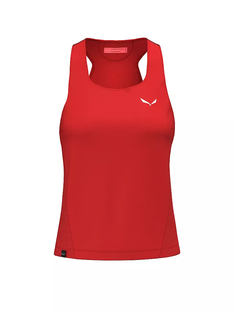 SALEWA | Débardeur fonctionnel femme Dry'Ton Hybrid | Rouge