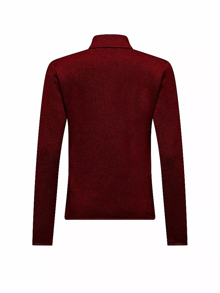 SALEWA | Damen Fleecejacke Puez Rocca PL | Rouge foncé
