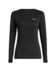 SALEWA | Damen Funktionsshirt Puez Melange Dry’Ton | Noir