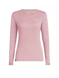 SALEWA | Damen Funktionsshirt Puez Melange Dry’Ton | Rose