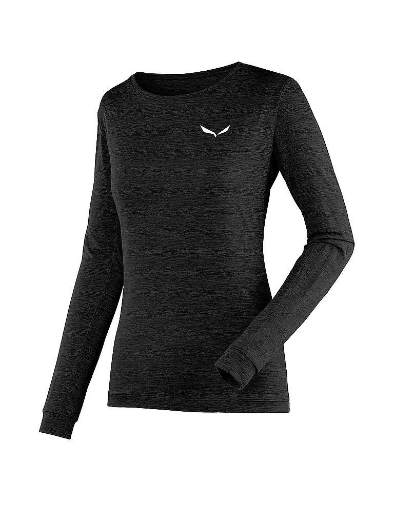 SALEWA | Damen Funktionsshirt Puez Melange Dry’Ton | Noir