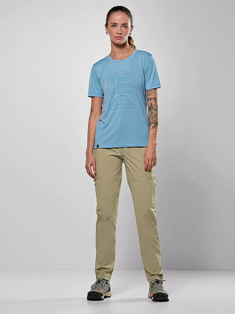 SALEWA | Damen Funktonsshirt Eagle Pack Dry'Ton | Bleu clair