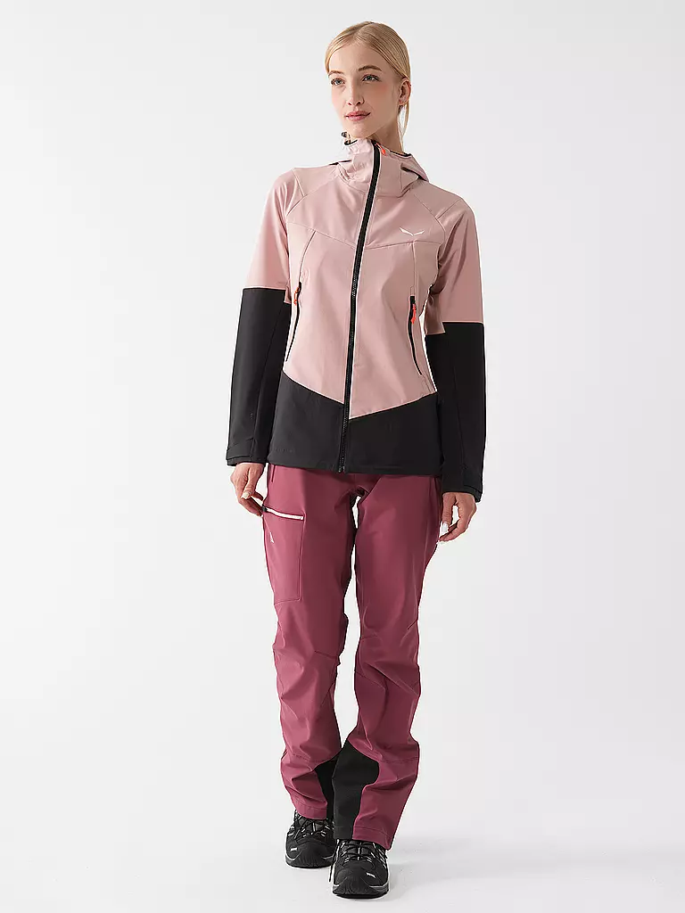 SALEWA | Damen Tourenjacke Sella Durastretch Hoodie | Rose