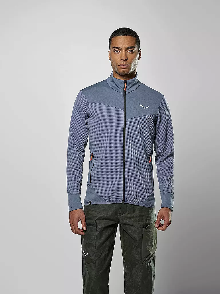 SALEWA | Herren Fleecejacke Puez  Waffle Hoodie | Gris