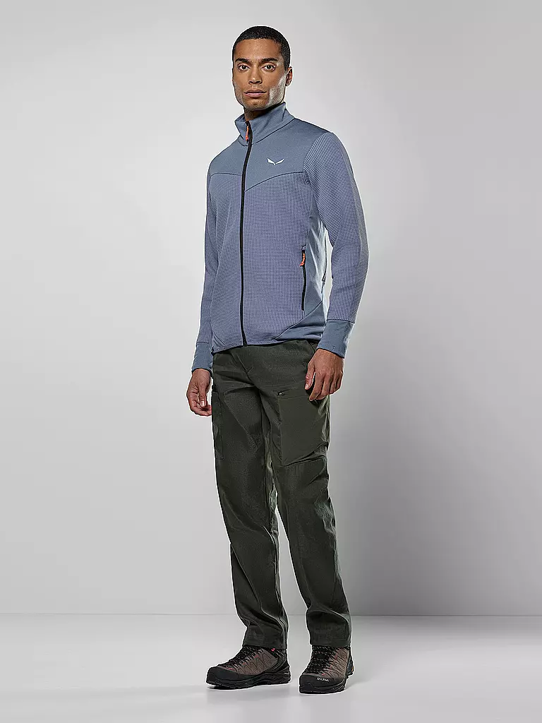 SALEWA | Herren Fleecejacke Puez  Waffle Hoodie | Gris