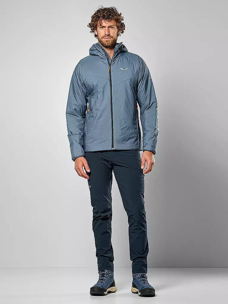 SALEWA | Isojacke Puez Catinaccio 2 TWR Hoodie pour homme | Bleu clair