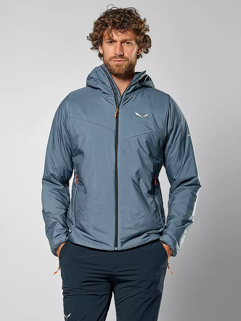 SALEWA | Isojacke Puez Catinaccio 2 TWR Hoodie pour homme | Bleu clair