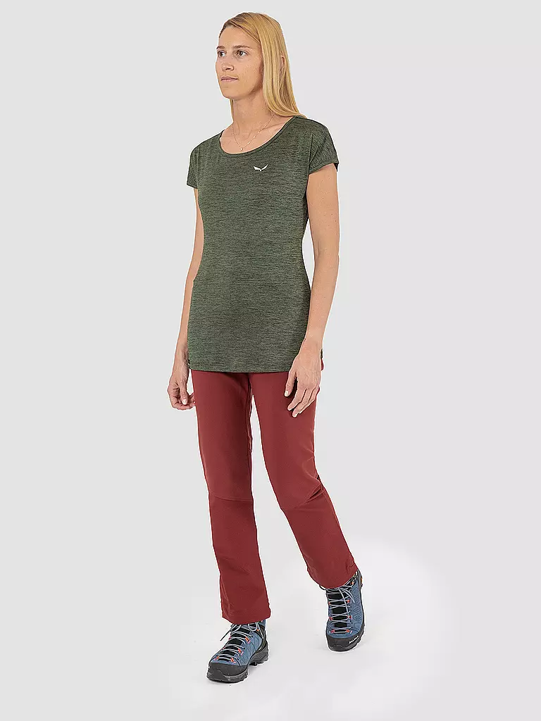 SALEWA | Pantalon de randonnée Dolomia pour femme | Rouge foncé
