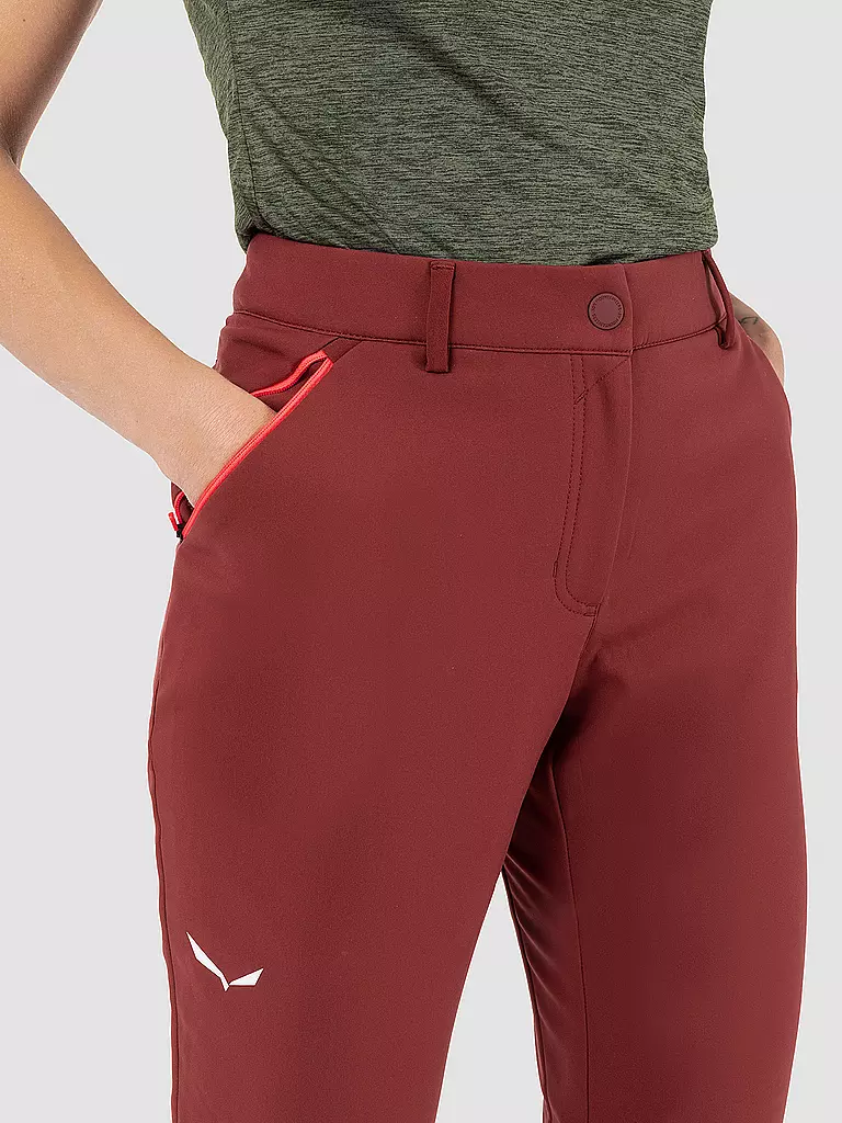 SALEWA | Pantalon de randonnée Dolomia pour femme | Rouge foncé