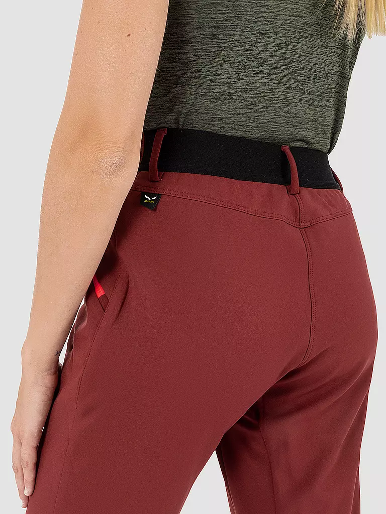 SALEWA | Pantalon de randonnée Dolomia pour femme | Rouge foncé