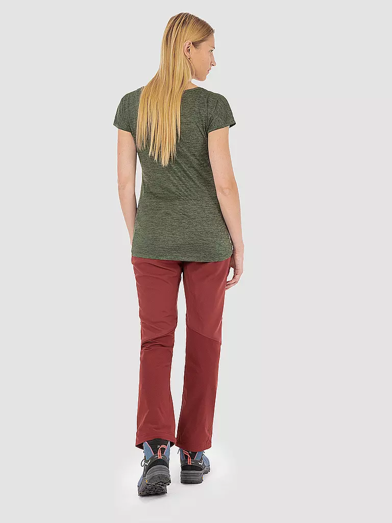 SALEWA | Pantalon de randonnée Dolomia pour femme | Rouge foncé