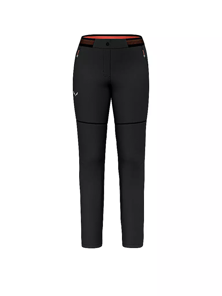 SALEWA | Pantalon de randonnée femme Pedroc 2 Durastretch 2 en 1 ZipOff | Noir