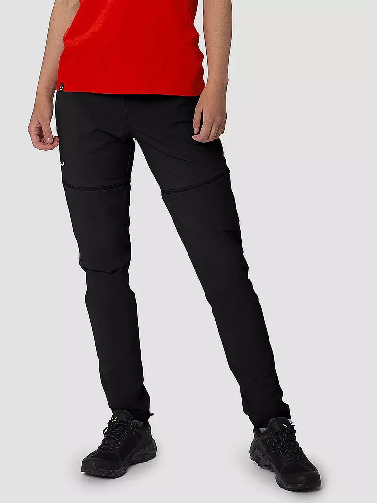 SALEWA | Pantalon de randonnée femme Pedroc 2 Durastretch 2 en 1 ZipOff | Noir