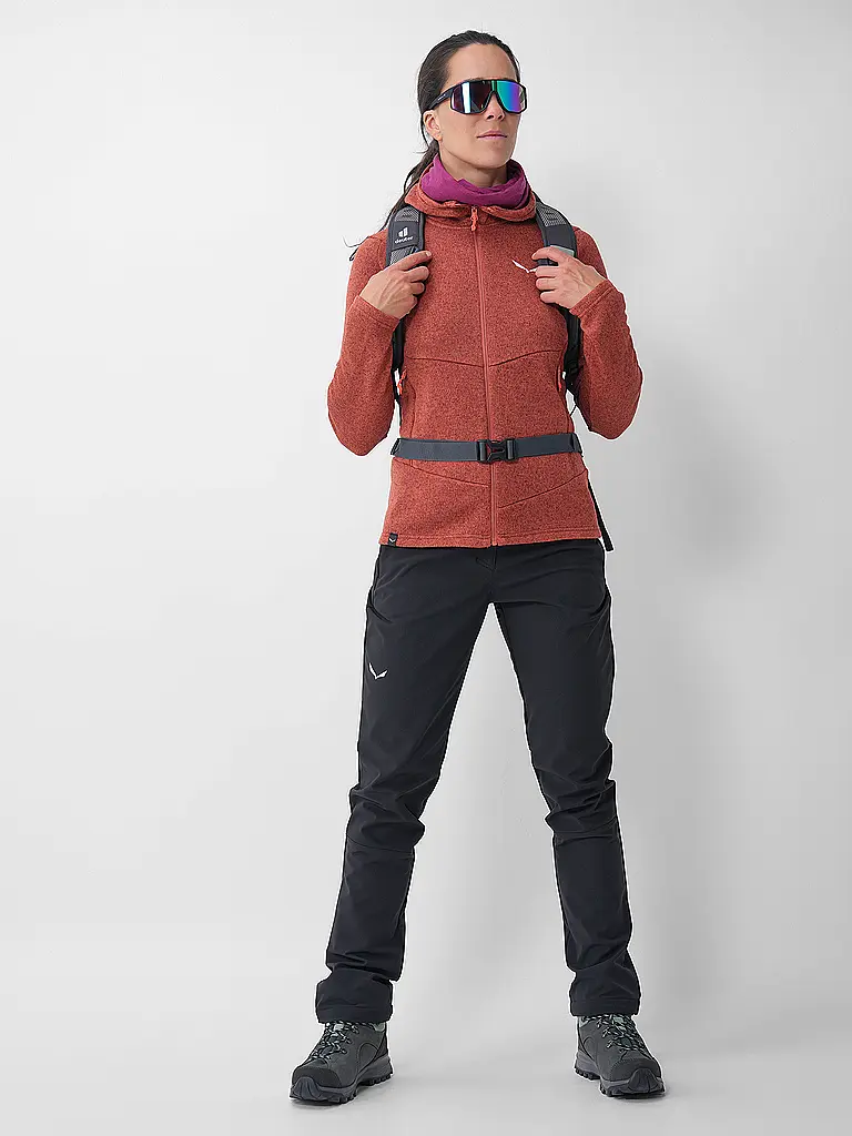 SALEWA | Pantalon de randonnée femme Puez Dolomitic 2 Durastretch Long | Noir