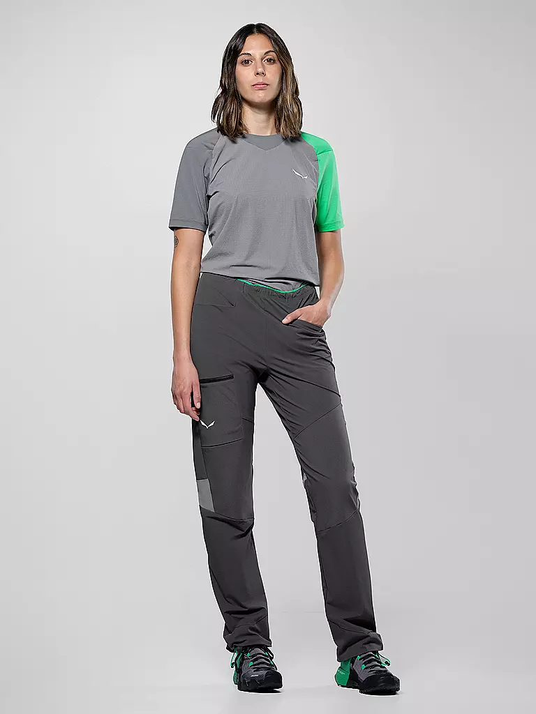 SALEWA | Pantalon de randonnée softshell femme NXT Durastretch | Noir