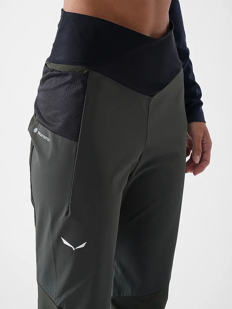 SALEWA | Pantalon de randonnée softshell femme Pedroc DST | Olive