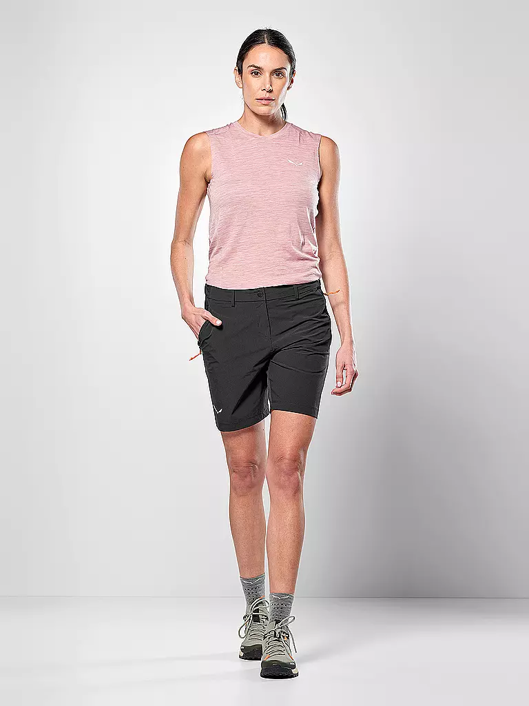 SALEWA | Short de randonnée femme Puez Talvena Durastretch | Noir