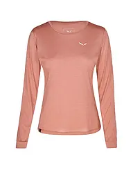 SALEWA | T-shirt de sport à manches longues pour femme Puez Melange Dry'Ton | Rouge